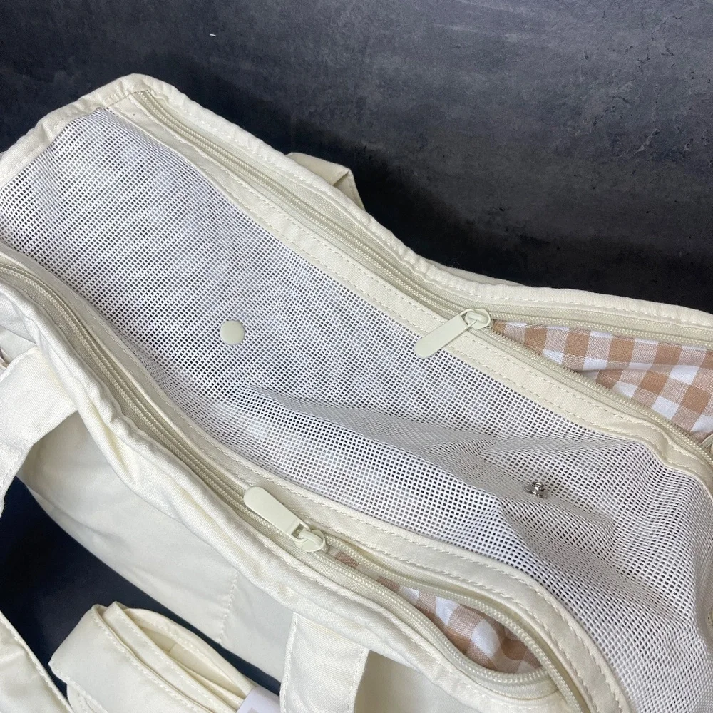Small Dog Carrier Bag with Pockets Soft Sided Collapsible Puppy Travel Carrier